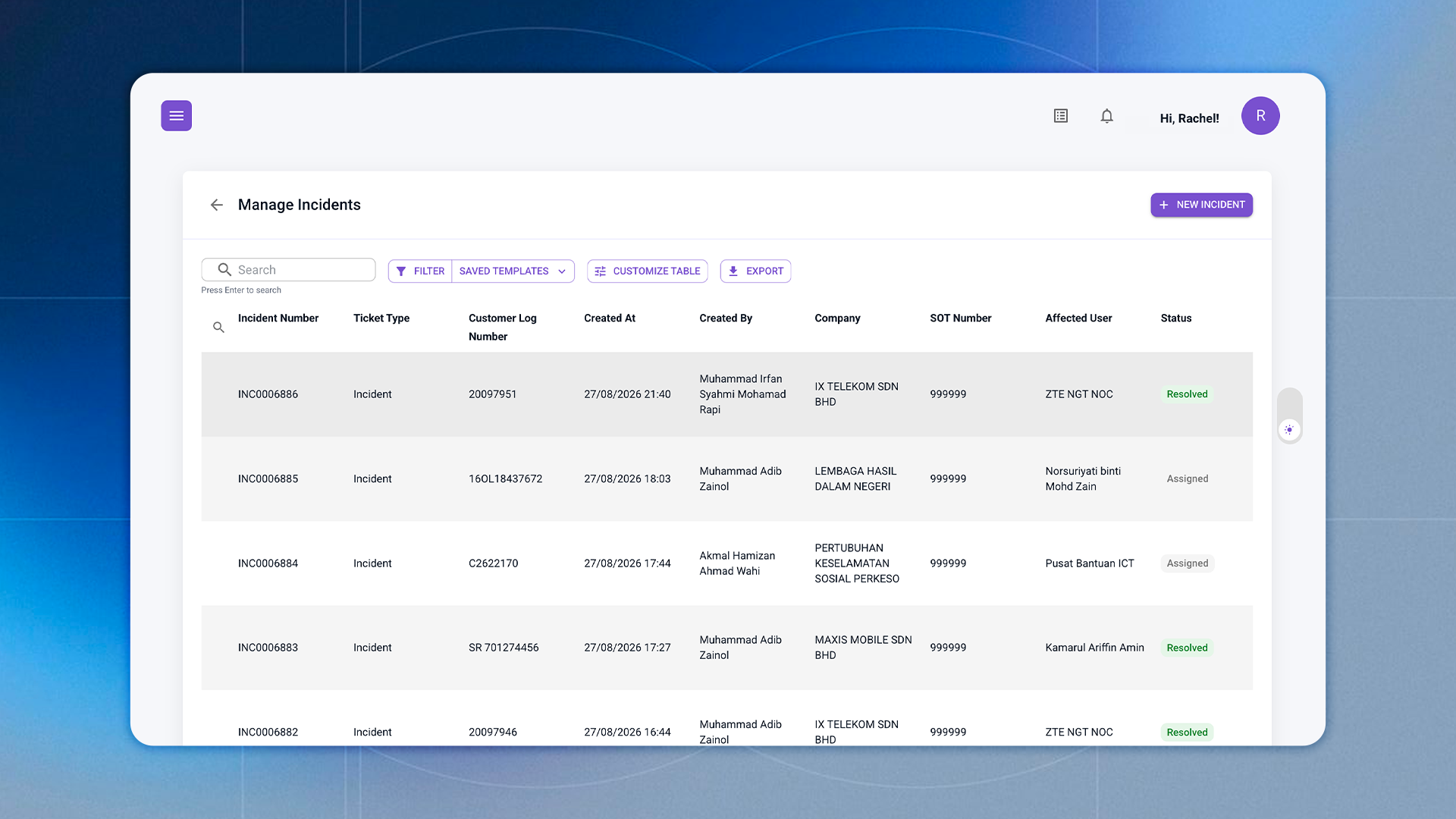 SmartDesk work order and field service support